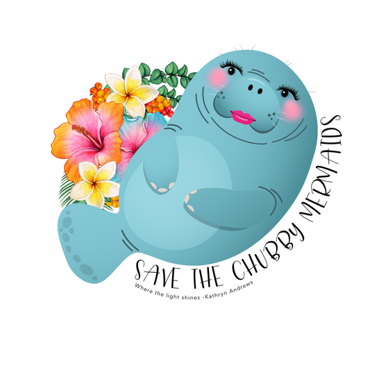 Save the Chubby Mermaids Sticker